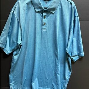 Pebble Beach Men's XXL Blue Polo Shirt